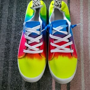 Tye dye shoes